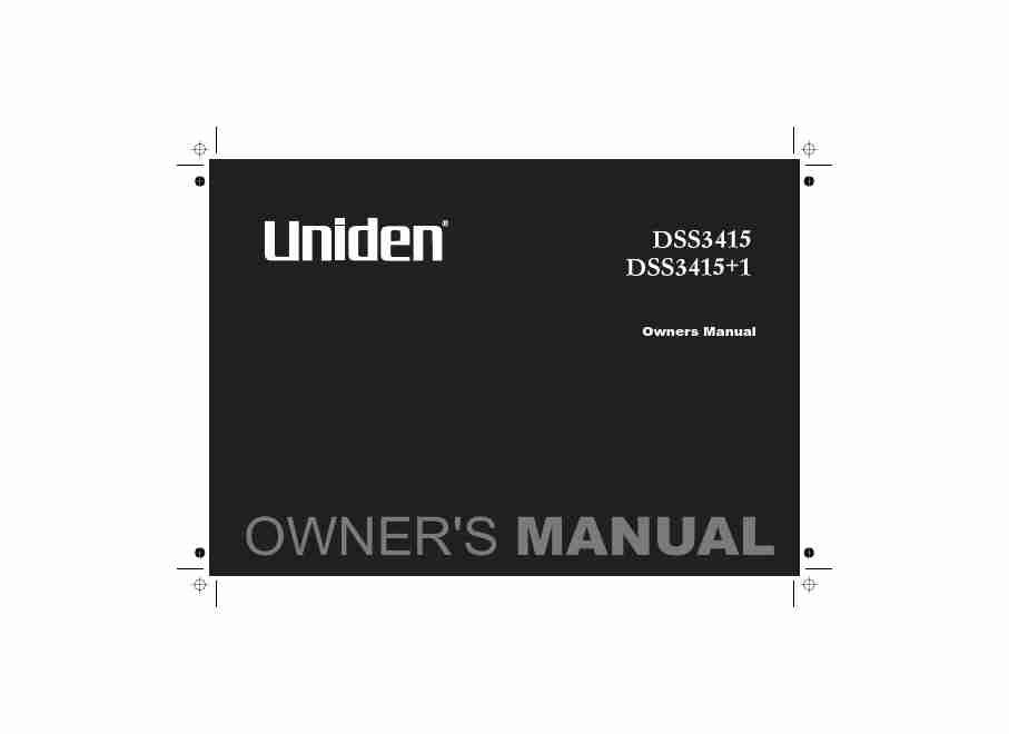 Uniden Cordless Telephone DSS3415+1-page_pdf